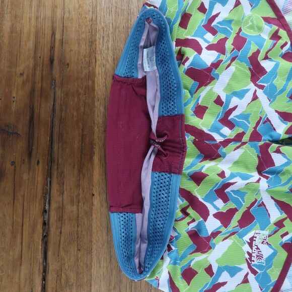 LA SPORTIVA RED/PLUM & LIME TRAIL RUNNING SHORT WITH LINER SIZE SMALL - Picture 4 of 10